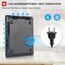Induktionskochplatte, IsEasy Induktionskochfeld 1 Platte 2100W, 28cm Kochplatte, Tragbares Induktionskochfeld, 9 Heizstufen, 8-Stunden-Timer, Touch-Steuerung, Booster-Funktion, Schwarz, 220-240V