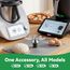 Inwee Messer für Thermomix TM7, Teigmesser TM6, Mixmesser Ersatz Zubehör passend für Thermomix TM6,TM5,TMF, Edelstahl-Teigmischmesser, Kein Teig-Rückstand, Ersatzteile für Vorwerk Thermomix Messer