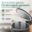 EMERIO Wasserkocher Edelstahl 1,7 L – Isolierte Doppelwand – Temperaturwahl 40–100 °C in 5 °C Schritten – Digitales Display mit Tee- & Warmhaltefunktion – 2200 W – Auto‑Off | WK‑132230