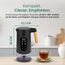 EMERIO Wasserkocher Edelstahl 1,7 L – Isolierte Doppelwand – Temperaturwahl 40–100 °C in 5 °C Schritten – Digitales Display mit Tee- & Warmhaltefunktion – 2200 W – Auto‑Off | WK‑132230