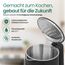 EMERIO Wasserkocher Edelstahl 1,7 L – Isolierte Doppelwand – Temperaturwahl 40–100 °C in 5 °C Schritten – Digitales Display mit Tee- & Warmhaltefunktion – 2200 W – Auto‑Off | WK‑132229