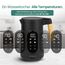 EMERIO Wasserkocher Edelstahl 1,7 L – Isolierte Doppelwand – Temperaturwahl 40–100 °C in 5 °C Schritten – Digitales Display mit Tee- & Warmhaltefunktion – 2200 W – Auto‑Off | WK‑132230