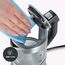 SEVERIN Digitaler Mini Glas Wasserkocher, kompakter Wasserkocher mit Temperaturauswahl, elektrisch, mit Kalkfilter, 0,5L, Edelstahl-gebürstet, Glas, schwarz, WK 3458