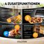 Stillstern Heißluftfritteuse XXL 12L mit LED-Touchscreen, Rezeptbuch auf Deutsch, 12 Programme, Vorheizen&Warmhalten, 1800W Heissluftfritteuse AirFryer XXL ohne Öl Dörren Minibackofen Camping Grill