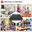 Induktionskochplatte, IsEasy Induktionskochfeld 1 Platte 2100W, 28cm Kochplatte, Tragbares Induktionskochfeld, 9 Heizstufen, 8-Stunden-Timer, Touch-Steuerung, Booster-Funktion, Schwarz, 220-240V