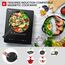Induktionskochplatte, IsEasy Induktionskochfeld 1 Platte 2100W, 28cm Kochplatte, Tragbares Induktionskochfeld, 9 Heizstufen, 8-Stunden-Timer, Touch-Steuerung, Booster-Funktion, Schwarz, 220-240V