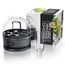 Arendo Sevencook Eierkocher 400 W – Edelstahl Design - 1-7 Eier - Egg Cooker - EIN/AUS-Schalter – 3 Härtegrade wählbar - Warmhaltefunktion - Signalton - BPA-frei | cool grey