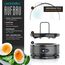 Arendo Sevencook Eierkocher 400 W – Edelstahl Design - 1-7 Eier - Egg Cooker - EIN/AUS-Schalter – 3 Härtegrade wählbar - Warmhaltefunktion - Signalton - BPA-frei | cool grey