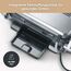SEVERIN SEVINI PRO Kontaktgrill für Sandwiches, Steak und als Panini Grill, antihaftbeschichteter Sandwich Maker für fettfreies Grillen, mit 7 Automatikprogrammen, 1800 W, schwarz/silber, KG 2395