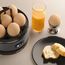 Arendo Sevencook Eierkocher 400 W – Edelstahl Design - 1-7 Eier - Egg Cooker - EIN/AUS-Schalter – 3 Härtegrade wählbar - Warmhaltefunktion - Signalton - BPA-frei | cool grey