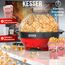 KESSER® Popcornmaschine Groß 800W | Popcorn-Maker 5,5l Inhalt mit Antihaftbeschichtung Deckel & Servierschale | für Öl Butter Zucker Stille & Schnelle inkl. Mess-&Popcornbecher abnehmbarer Heizfläche