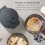 SEVERIN Waffeleisen Black Line, Herzwaffeln, PFAS-freie Beschichtung, mit Kontrollleuchte, praktische Kabelaufwicklung, 1.000 Watt, schwarz/Edelstahl, WA 2117