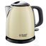 Russell Hobbs Wasserkocher [1,0l] Colours+ Edelstahl Creme (2400W, Schnellkochfunktion, herausnehmbarer Kalkfilter, außenliegende Wasserstandsanzeige,kleiner Reisewasserkocher) Teekocher 24994-70
