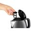 Russell Hobbs Wasserkocher klein [1,0l] Colours+ Edelstahl Grau (2400W, Schnellkochfunktion, herausnehmbarer Kalkfilter, außenliegende Wasserstandsanzeige, kleiner Reisewasserkocher)Teekocher 24993-70