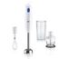 Braun Stabmixer MultiQuick 1 MQ 10.202 M - Elektrischer Stabmixer mit Edelstahl-Mixfuß und EasyTwist System, 3-teiliges Zubehör-Set, 450 Watt, Weiß