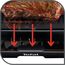 Tefal Tischgrill Malaga, Elektrogrill, regelbarer Thermostat, antihaftbeschichtete Grillplatte, 2/3 Grill, 1/3 Teppanyaki, abnehmbares Kabel, Platte und Abtropfschale spülmaschinenfest, 2000W, TG3918