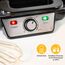 Tristar WF-2195 Waffeleisen – Zwei Waffeln gleichzeitig – Edelstahlgehäuse, Antihaftbeschichtung, 1000 W, einstellbarer Thermostat für perfekte Bräunung, Kontrollleuchten, einfache Reinigung