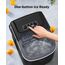 Silonn Eiswürfelmaschine, Eiswürfelbereiter 9 Würfel in 6 Minuten fertig, 12 KG in 24 Stunden, Selbstreinigende Kleine Eiswürfelmaschine, 2 Eiswürfel Größen für Küche, Büro, Bar und Party, Schwarz