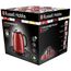 Russell Hobbs Wasserkocher klein [1l] Colours+ Edelstahl Rot (2400W, Schnellkochfunktion, herausnehmbarer Kalkfilter, außenliegende Wasserstandsanzeige, kleiner Reisewasserkocher) Teekocher 24992-70