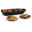 Tefal Plancha Booster Tischgrill, 2200 W, extra große Grillfläche, Boost-Zone, 6 Temperaturstufen, durchgängige Grillplatten, inklusive Fettablaufrinne, Thermo-Spot, Schwarz, CB6428
