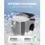 Silonn Eiswürfelmaschine mit Griff-Eiswürfelkorb – Tragbar & Selbstreinigend, Mini Ice Maker 9 Eiswürfel/6 Min. 12 KG/Tag, Eiswürfel einfach entnehmen und überall nutzen