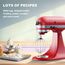 GVODE Edelstahl-Schneebesen für KitchenAid Zubehör, passend für KitchenAid 4.3 und 4.7/4.8L Mixer, ersetzt K45WW, für KitchenAid Mixer-Aufsätze, ideal für Eiercreme & Mehlkuchen, Spülmaschinenfest