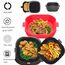 Silikon Backform für Heißluftfritteuse-Backpapier Für Heißluftfritteuse Zuschnitte,Silikonform Für Airfryer Zubehör Silikonbackformen Air Fryer Silikon Accessories Silikoneinsatz
