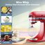 GVODE Edelstahl-Schneebesen für KitchenAid Zubehör, passend für KitchenAid 4.3 und 4.7/4.8L Mixer, ersetzt K45WW, für KitchenAid Mixer-Aufsätze, ideal für Eiercreme & Mehlkuchen, Spülmaschinenfest