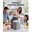 Silonn Eiswürfelmaschine mit Griff-Eiswürfelkorb – Tragbar & Selbstreinigend, Mini Ice Maker 9 Eiswürfel/6 Min. 12 KG/Tag, Eiswürfel einfach entnehmen und überall nutzen