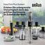 Braun MultiQuick 9 - Stabmixer mit SplashControl-Technologie, Präzise Geschwindigkeitsregelung, Active PowerDrive, 1,2L Küchenmaschine, Zerkleinerer, 600 ml Becher, 1200W, Schwarz (MQ9187XLI)