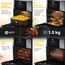 Balter Heißluftfritteuse HL-1200-BL, 12 Liter, Friteuse, LED Touchscreen, 10 Programme, Dörrautomat, 1800W Heissluftfritteuse airfryer, 100 Rezepte auf Deutsch, Minibackofen