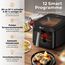 Balter Heißluftfritteuse Airfryer, 6,5 L, Friteuse Heissluftfritteuse XXL mit Sichtfenster, 12 Programme, all-in-1 Air Fryer, inkl. 100 Rezepte, HL-651T