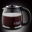 Russell Hobbs Kaffeemaschine [Digitaler Timer, Brausekopf für optimale Extraktion&Aroma] Colours+ Creme (1 bis 10 Tassen, 1,25l Glaskanne, Warmhalteplatte, 1100W) Filterkaffeemaschine 24033-56