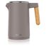 Arendo - Wasserkocher Edelstahl mit Temperatureinstellung - 45°C-100°C - 1.5 Liter - Doppelwand - BPA frei - Warmhaltefunktion - Teekocher mit Temperaturanzeige - Griff Cool Touch - Taupe