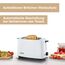 SEVERIN Automatik-Toaster, Toaster mit Brötchenaufsatz, hochwertig, mit Krümelschublade, 700 W Leistung, weiß/schwarz, AT 2286
