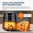 Midea Heißluftfritteuse 4L AirFryer mit LED-Touchscreen, 35-200°C, 8 Kochfunktionen, Spülmaschinenfest, 41 Rezepte, Backen, Grillen, Auftauen, Schüttelalarm HeatXpress Technologie 90% weniger Öl