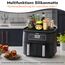 Heißluftfritteuse Zubehör für Ninja AF500EU AF400EU AF451EU, Airfryer Zubehör Aufbewahrungsregal Silikonmatte für Ninja Foodi Flexdrawer Dual Zone 9,5L-10,4L