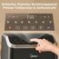 Midea Heißluftfritteuse 7L Fassungsvermögen, Airfryer mit Sichtfenster & Licht, 7 Programme, HeatXpress Technologie 90% weniger Öl, Energie- und Zeitersparnis, Antihaft, Schwarz