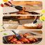 Heißluftfritteuse Zubehör für Ninja Foodi Flexdrawer AF500EU 10,4L, Faltbar Silikonform Heißluftfritteuse Zubehör Set, Wiederverwendba Silikon Einsätz für Ninja AF500EU Airfryer Zubehör
