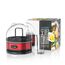 Arendo Sevencook Eierkocher 400 W – Edelstahl Design - 1-7 Eier - Egg Cooker - EIN/AUS-Schalter – 3 Härtegrade wählbar - Warmhaltefunktion - Signalton - BPA-frei - rot