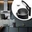 Balter Edelstahl Wasserkocher mit Temperatureinstellung, 40°C-100°C, Doppelwand, BPA frei, 1,7L, Schwarz, WK-5-Touch