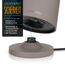 Arendo - Wasserkocher Edelstahl mit Temperatureinstellung - 45°C-100°C - 1.5 Liter - Doppelwand - BPA frei - Warmhaltefunktion - Teekocher mit Temperaturanzeige - Griff Cool Touch - Taupe