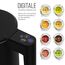 Balter Edelstahl Wasserkocher mit Temperatureinstellung, 40°C-100°C, Doppelwand, BPA frei, 1,7L, Schwarz, WK-5-Touch