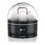 Arendo Sevencook Eierkocher 400 W – Edelstahl Design - 1-7 Eier - Egg Cooker - EIN/AUS-Schalter – 3 Härtegrade wählbar - Warmhaltefunktion - Signalton - BPA-frei - schwarz