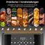 Heißluftfritteuse XXL Air Fryer 9L - Heissluftfriteuse mit Großes Sichtfenster | Friteuse Airfryer ohne Öl mit Digitalem Led Touchscreen, 8 Programmen, Shake-Modus, 1800W, Rezeptbuch