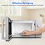 MEDION Mikrowelle klein (17 Liter, 700 Watt kompakt und platzsparend, 5 Mikrowellenstufen, Auftaufunktion, Timerfunktion, MD12211) light grau [MODELL 2025]