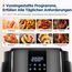 Midea MF-CN35C2,Digital Air Fryer 1500W mit 8 voreingestellten Funktionen und 60 Min Timer,3,5L Heißluftfritteuse für gesundes ölfreies Kochen,Backen,Grillen,intelligente Temperaturkontrolle,Schwarz