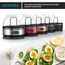 Arendo Sevencook Eierkocher 400 W – Edelstahl Design - 1-7 Eier - Egg Cooker - EIN/AUS-Schalter – 3 Härtegrade wählbar - Warmhaltefunktion - Signalton - BPA-frei - rot