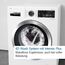 Bosch WGB244040 Serie 8 Smarte Waschmaschine, 9 kg, 1400 UpM, Made in Germany, Active Water Plus Energie- und Wasserersparnis, Iron Assist Dampf zum Entknittern, Mini Load