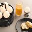 Arendo Sevencook Eierkocher 400 W – Edelstahl Design - 1-7 Eier - Egg Cooker - EIN/AUS-Schalter – 3 Härtegrade wählbar - Warmhaltefunktion - Signalton - BPA-frei - schwarz